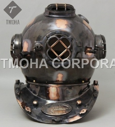 Antique US Navy Deep Sea Marine SCA Scuba Reproduction Diving Helmet Divers Helmet Mark V DH0052