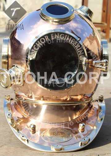Antique US Navy Deep Sea Marine SCA Scuba Reproduction Diving Helmet Divers Helmet Mark IV DH0061