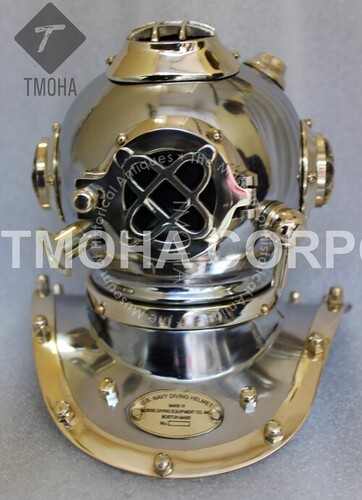 Antique US Navy Deep Sea Marine SCA Scuba Reproduction Diving Helmet Mini Divers Helmet DH0064