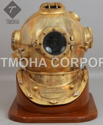 Antique US Navy Deep Sea Marine SCA Scuba Reproduction Diving Helmet Divers Helmet Mark V DH0067