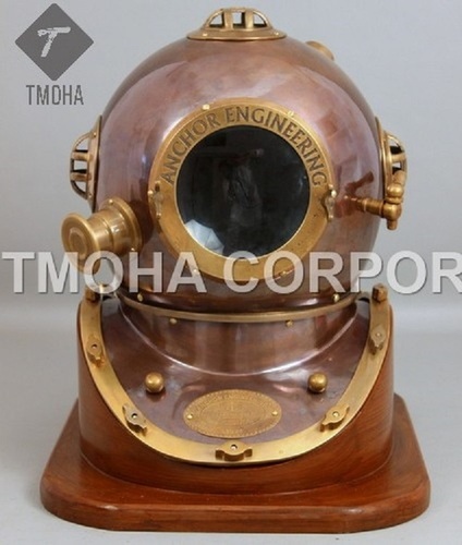 Antique US Navy Deep Sea Marine SCA Scuba Reproduction Diving Helmet Divers Helmet Mark IV DH0068