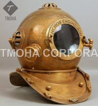 Antique US Navy Deep Sea Marine SCA Scuba Reproduction Diving Helmet Divers Helmet Mark IV DH0071