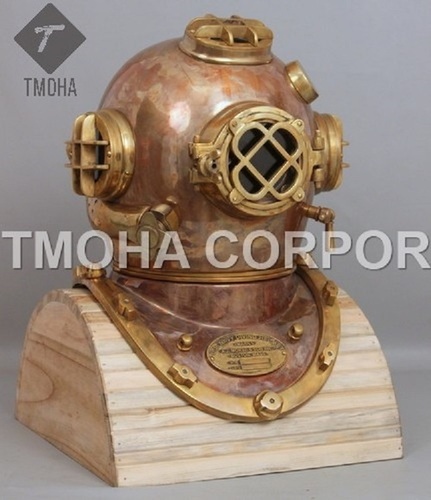 Antique US Navy Deep Sea Marine SCA Scuba Reproduction Diving Helmet Divers Helmet Mark V DH0074