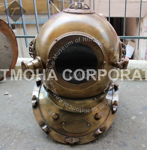 Antique US Navy Deep Sea Marine SCA Scuba Reproduction Diving Helmet Divers Helmet Mark IV DH0078