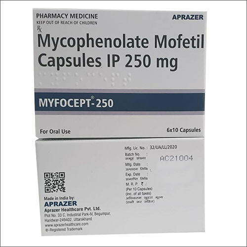 250mg Mycophenolate Mofetil Capsules IP