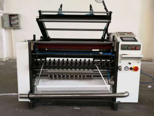 thermal paper roll rewinding machine