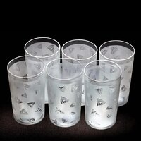 GCE Unbreakable Plastic Diamond Design Drinking Glass