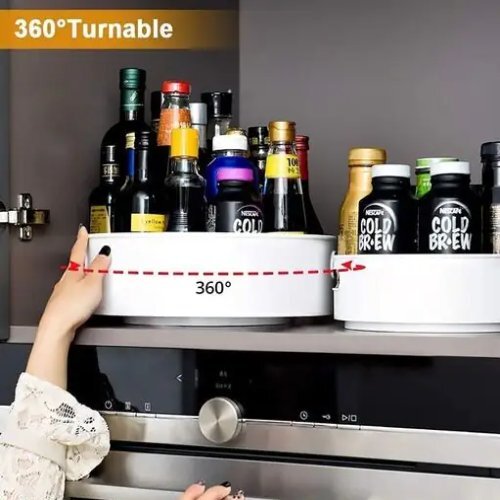 360A  Rotating Kitchen Spice Cosmetic Holder
