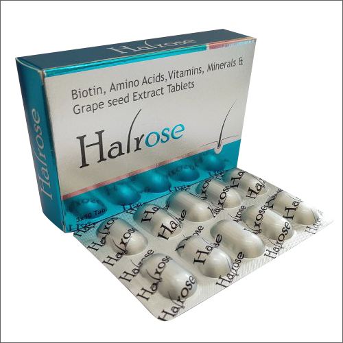 HAIROSE Biotin Amino Acids Vitamins Minerals And Grape Seed Extract Tablets