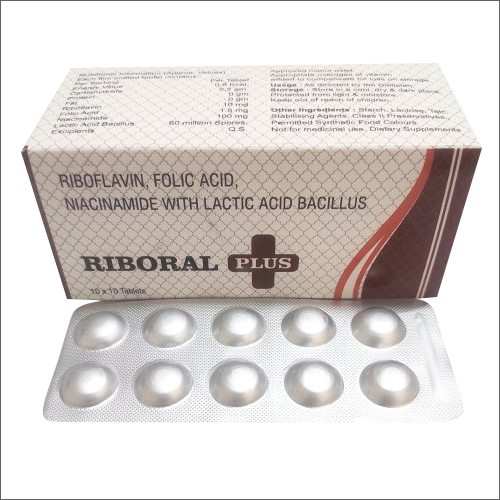 Riboflavin Folic Acid Niacinamide With Lacto Acid Bacillus Tablets Keep In Cool