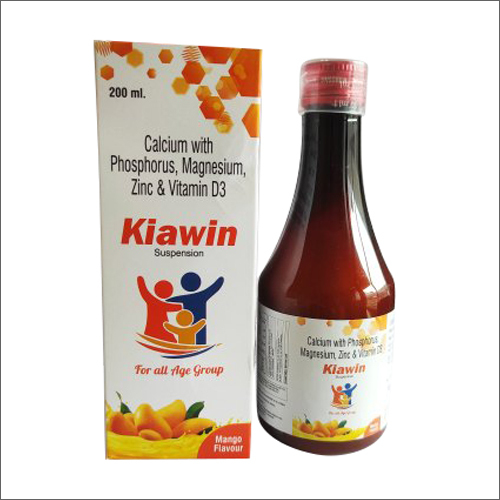 200ml Calcium With Phosphorus Zinc And  Vitamin D3 Suspension