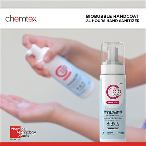 Biobubble Handcoat 24 Hours Hand Sanitizer Application: Industrial