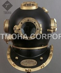 Antique US Navy Deep Sea Marine SCA Scuba Reproduction Diving Helmet Divers Helmet Mark V DH0095