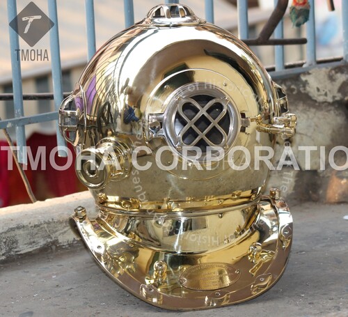 Antique US Navy Deep Sea Marine SCA Scuba Reproduction Diving Helmet Divers Helmet Mark IV DH0097