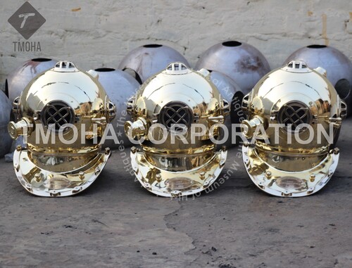 Antique US Navy Deep Sea Marine SCA Scuba Reproduction Diving Helmet Divers Helmet Mark IV DH0099
