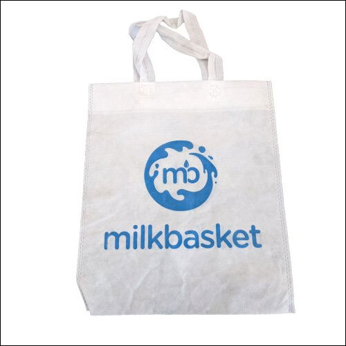 Logo Printed Non Woven Loop Handle Bag