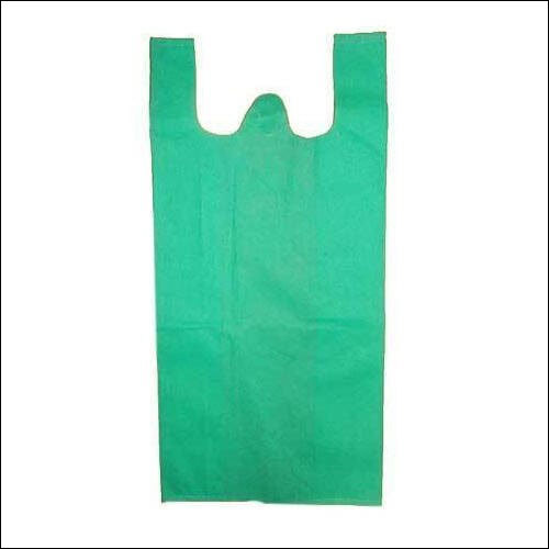 Green Non Woven W Cut Bags
