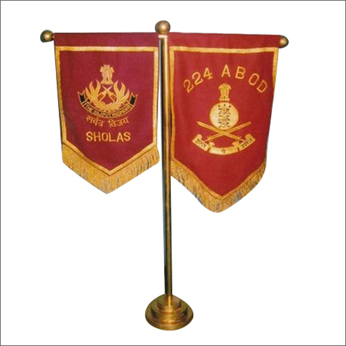 Brass Military T Flag Stand