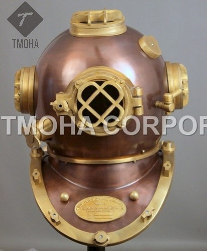 Antique US Navy Deep Sea Marine SCA Scuba Reproduction Diving Helmet Divers Helmet Mark V DH0103