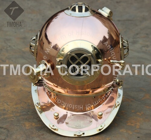 Antique US Navy Deep Sea Marine SCA Scuba Reproduction Diving Helmet Divers Helmet Mark IV DH0109