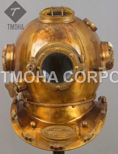 Antique US Navy Deep Sea Marine SCA Scuba Reproduction Diving Helmet Divers Helmet Mark V DH0110