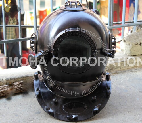 Antique US Navy Deep Sea Marine SCA Scuba Reproduction Diving Helmet Divers Helmet Mark IV DH0116
