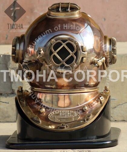 Antique US Navy Deep Sea Marine SCA Scuba Reproduction Diving Helmet Divers Helmet Mark V DH0120