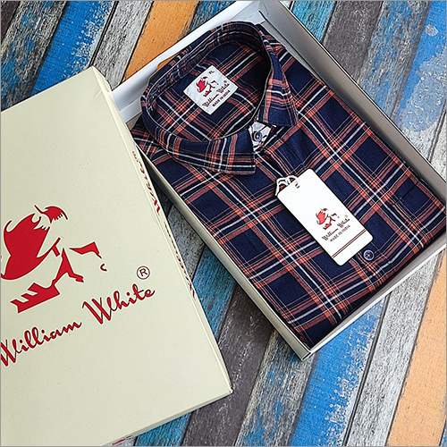 Mens Full Sleeves Cotton Checkered Shirt - Cotton Material, Classic Fit , Versatile for Rainy, Spring, Summer, and Winter Seasons
