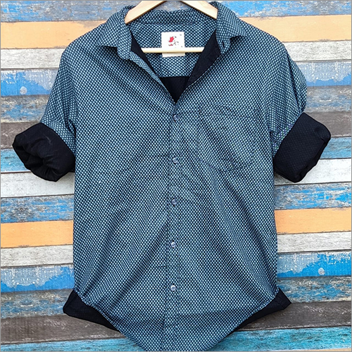 Washable Mens Printed Designer Casual Shirt