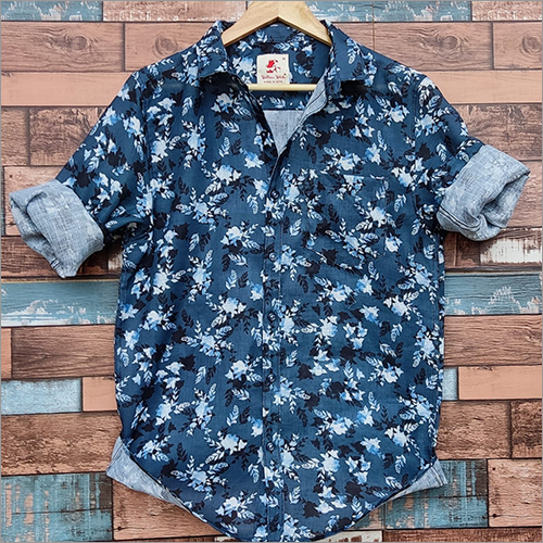 Mens Regular Fit Casual Shirt - Cotton Printed, Sizes S-M-L-XL | Washable, Perfect for Summer, Rainy, Spring, and Winter Wear