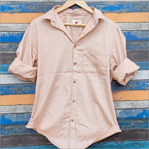 Mens Striped Casual Shirt Gender: Male