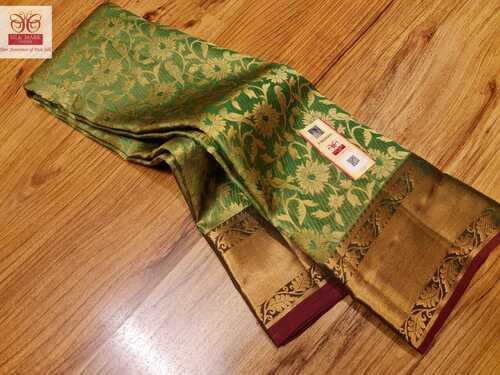 bridal wear tissue border saree