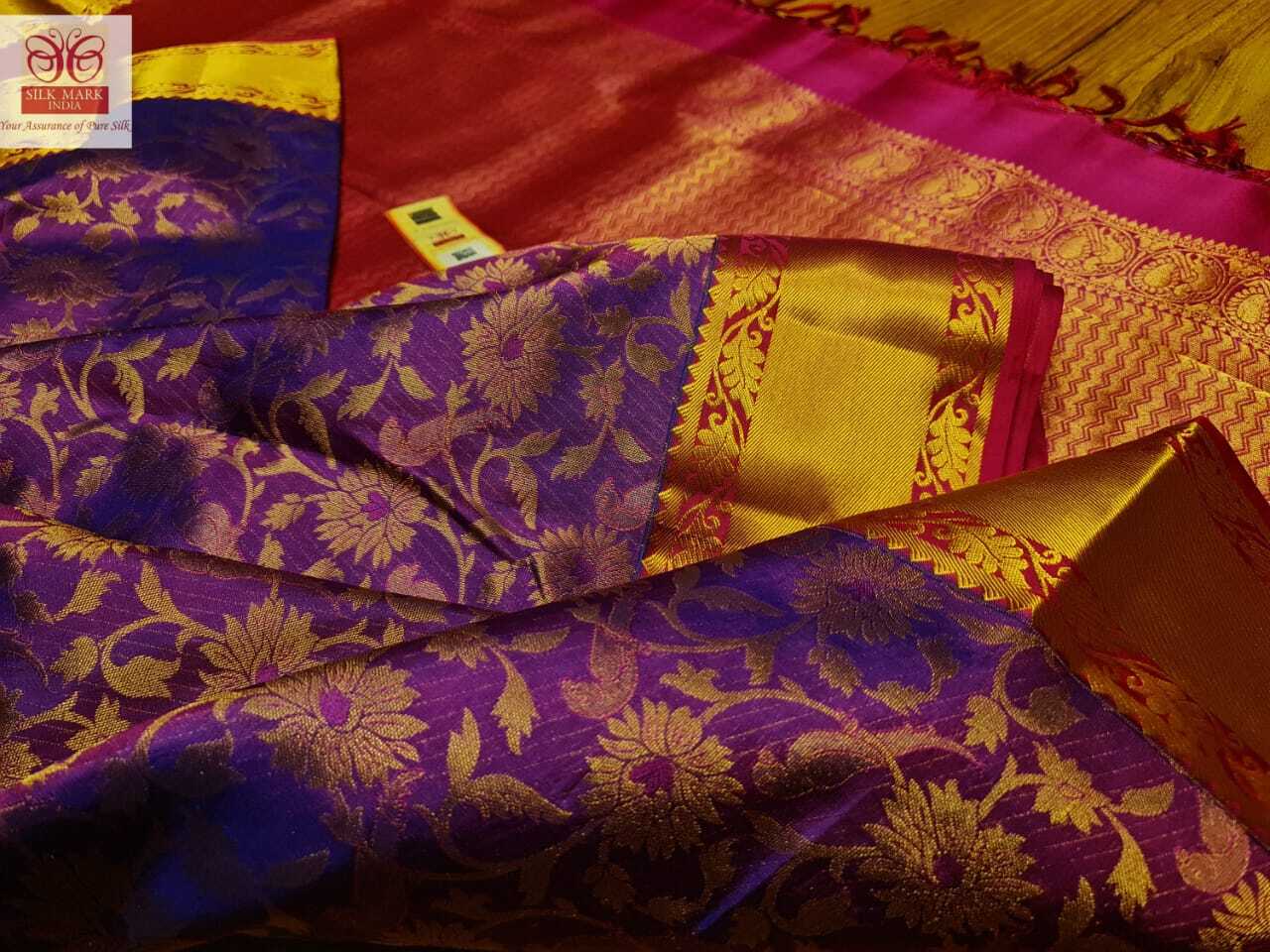 kanjivaram bridal wear tissuse border saree
