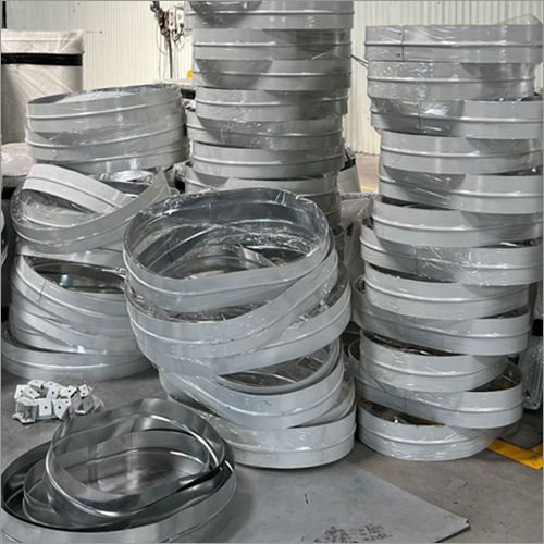 Gray Galvanized Iron Double Walled Oval Duct