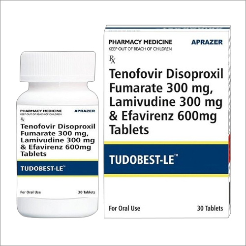 300mg Tenofovir Disoproxil Fumarate 300mg Lamivudine And 600mg Efavirenz Tablets