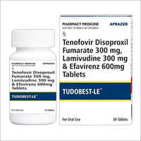 300mg Tenofovir Disoproxil Fumarate 300mg Lamivudine And 600mg Efavirenz Tablets