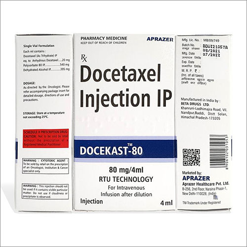 Liquid 80Mg Docetaxel Injection Ip