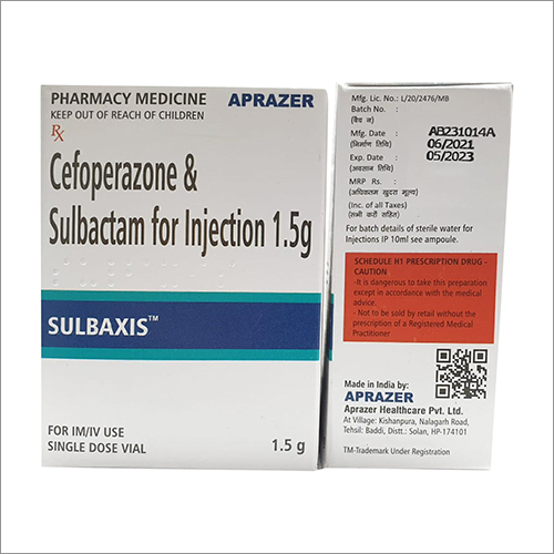 Liquid 1.5G Cefoperazone And Sulbactam For Injection
