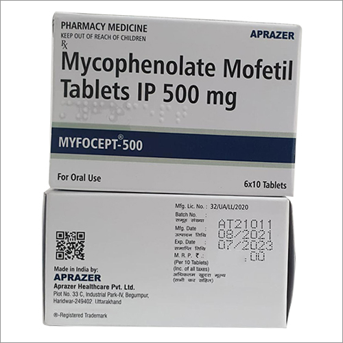500mg Mycophenolate Mofetil Capsules IP