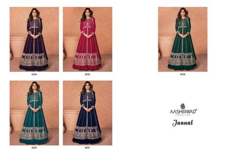 Aashirwad Jannat 9234 Series Exclusive Designer Wear Georgette Salwar Kameez Catalog