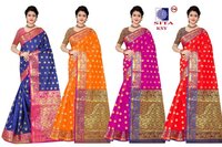 Sita Premium Cotton Saree with Blouse and Lace/Border