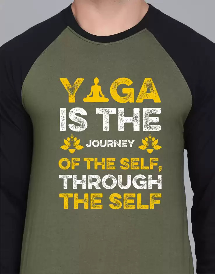 Typography Men Round Neck T shirt