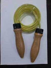 JUMP ROPE WOODEN HANDLE