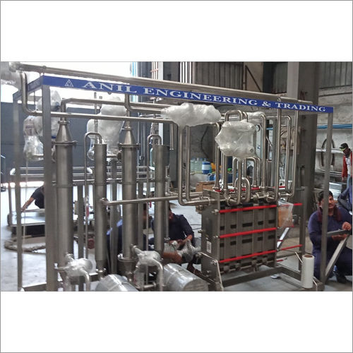 Silver Milk Pasteurizer Skid