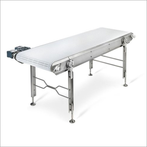 Modular Belt Conveyor - PP/PE/POM Material 50-1000 mm Width 1-2 m/s Speed | Energy Efficient Low Maintenance Ideal for Food Pharmaceutical Packaging Industries