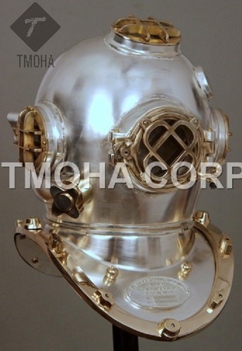 Antique US Navy Deep Sea Marine SCA Scuba Reproduction Diving Helmet Divers Helmet Mark V DH0121