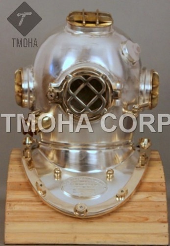 Antique US Navy Deep Sea Marine SCA Scuba Reproduction Diving Helmet Divers Helmet Mark V DH0122