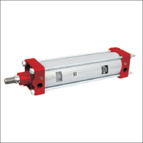 Silver Aluminum Pneumatic Cylinder