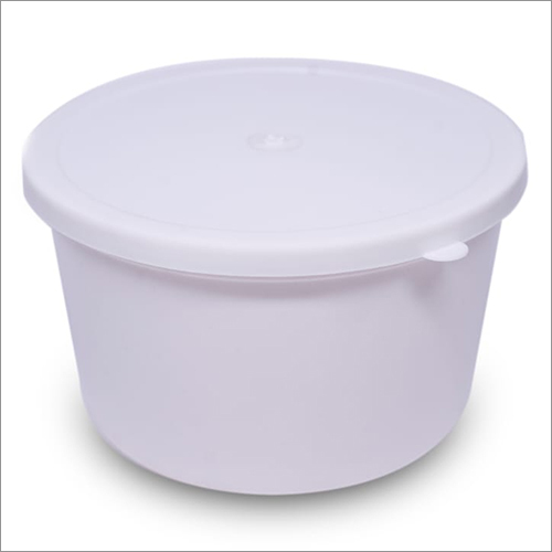 Polished White Plastic Restaurant Parcel Container
