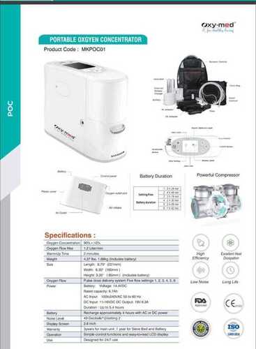 Oxymed Portable Oxygen Concentrator